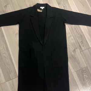 NWT J.Crew Black Coatigan Coat Cardigan Duster Women’s size small
